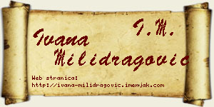 Ivana Milidragović vizit kartica